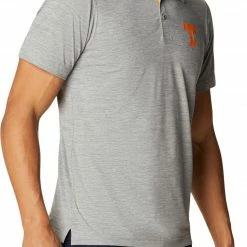 Deals 🧨 Columbia Men's Tennessee Volunteers Grey Tech Trail Polo 🔥