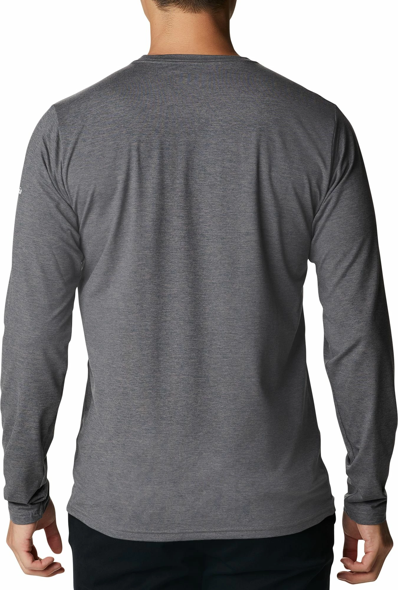 Best Sale π€© Columbia Men's Tech Trail Graphic Long Sleeve π Shirt Sky Blue Hther/cntr Grphc β - Image 2