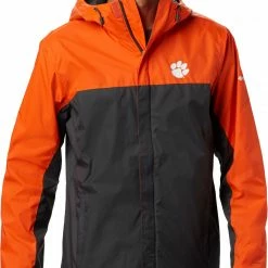 Deals 🔔 Columbia Men's Clemson Tigers Orange/Grey Glennaker Storm Jacket 🔥