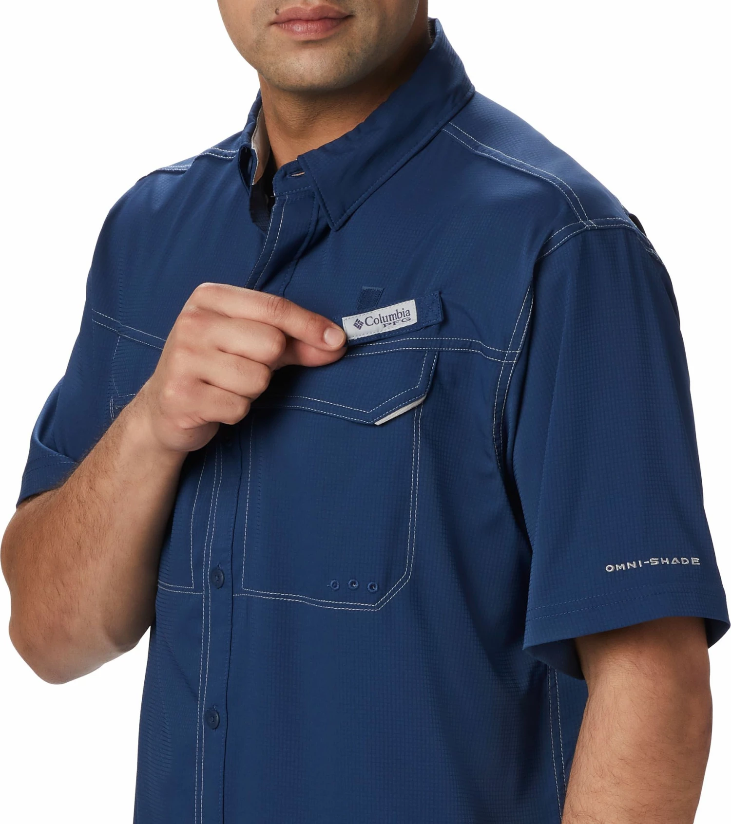 Buy π Columbia Men's PFG Low Drag Offshore Short Sleeve π Shirt Carbon π - Image 4