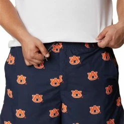 Promo 🌟 Columbia Men's Auburn Tigers Navy Backcast Performance Shorts ⌛