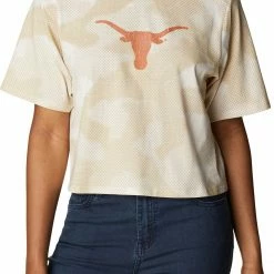 Coupon 🔥 Columbia 👩 Women's Texas Longhorns White Park Box 👚 Shirt 🥰