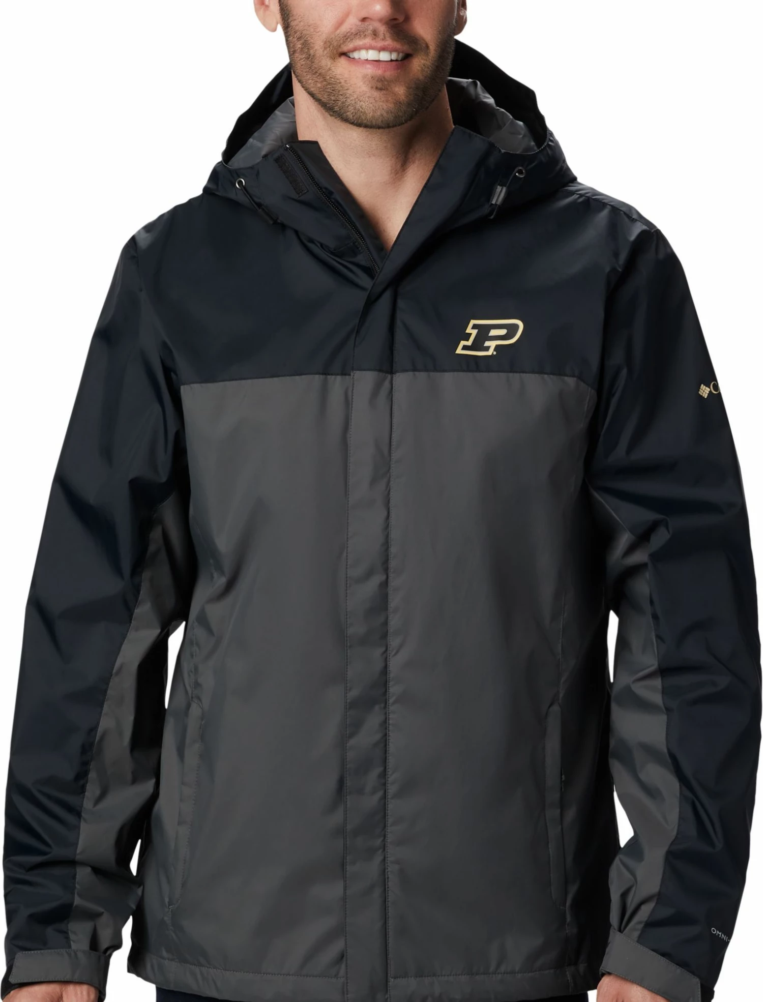 Coupon π― Columbia Men's Purdue Boilermakers Black/Grey Glennaker Storm Jacket βοΈ
