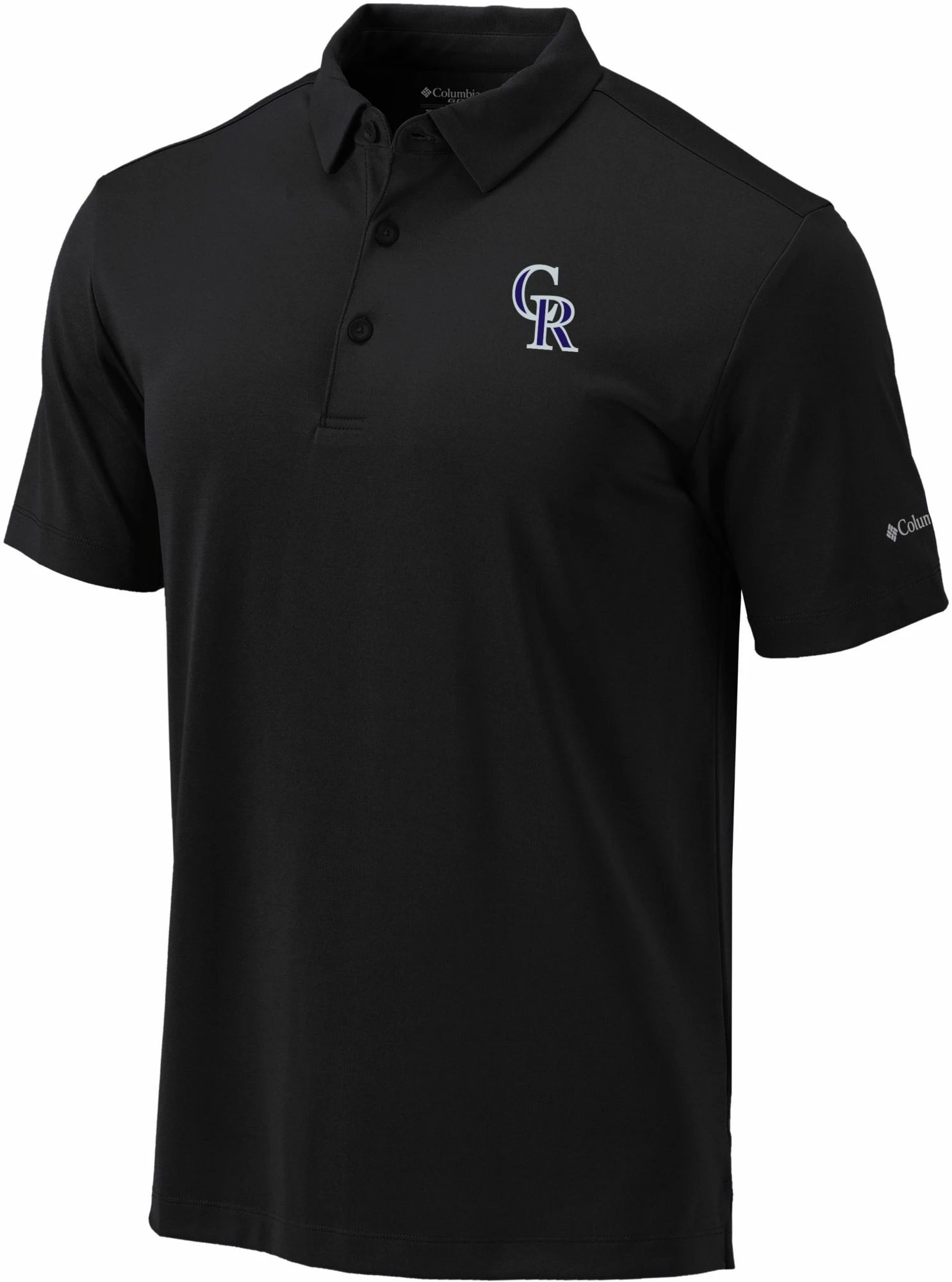 Wholesale βοΈ Columbia Men's Colorado Rockies Black Drive Performance Polo π₯
