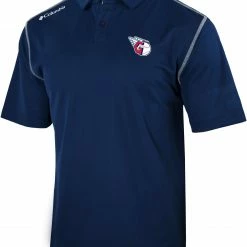 Best deal 🤩 Columbia Men's Cleveland Guardians Navy Shotgun Polo 😉