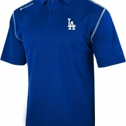 Buy 🎉 Columbia Men's Los Angeles Dodgers Blue Shotgun Polo 😍