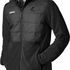Promo 😉 Columbia Men's Miami Marlins Black Full-Zip Fleece Jacket 🛒
