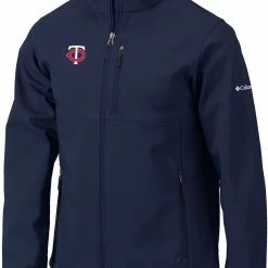 Best Sale 🔥 Columbia Men's Minnesota Twins Navy Ascender Full-Zip Jacket 👏