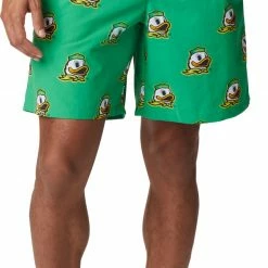 Hot Sale ⭐ Columbia Youth Oregon Ducks Backcast Printed Performance Green Shorts For Men 💯