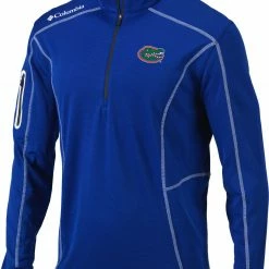 Best deal 💯 Columbia Men's Florida Gators Blue Shotgun Quarter-Zip 🛒