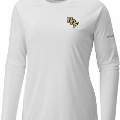 Hot Sale 🤩 Columbia 👩 Women's UCF Knights White Tidal Long Sleeve T-Shirt ✔️