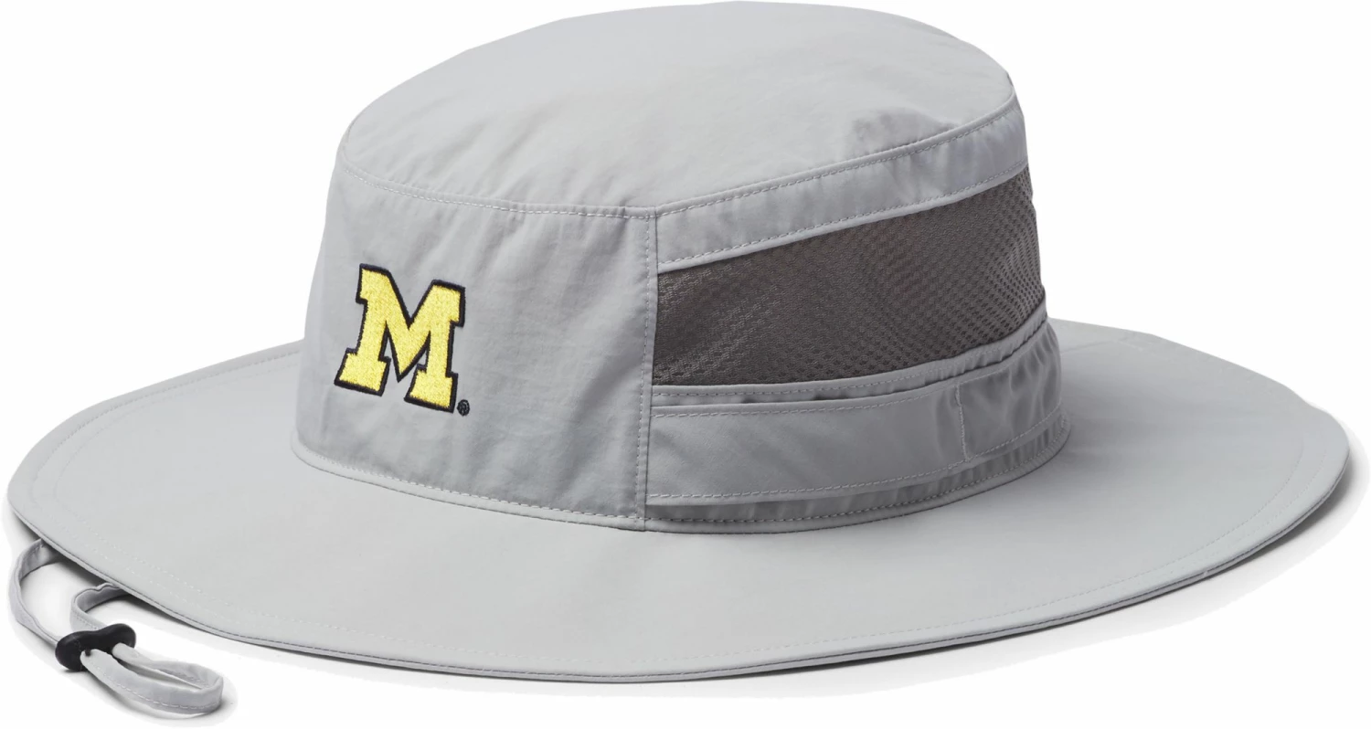 Cheapest π Columbia Men's Michigan Wolverines Grey Bora Bora Booney Hat β€οΈ