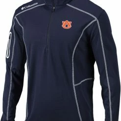 New π Columbia Men's Auburn Tigers Blue Shotgun Quarter-Zip β