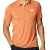 Cheapest 👏 Columbia Men's Texas Longhorns Burnt Orange Tech Trail Polo 🛒