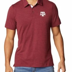 Discount ✔️ Columbia Men's Texas A&M Aggies Maroon Tech Trail Polo 🎁