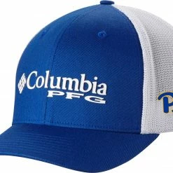 Flash Sale 💯 Columbia Men's Pitt Panthers Blue PFG Mesh Adjustable Hat 🌟
