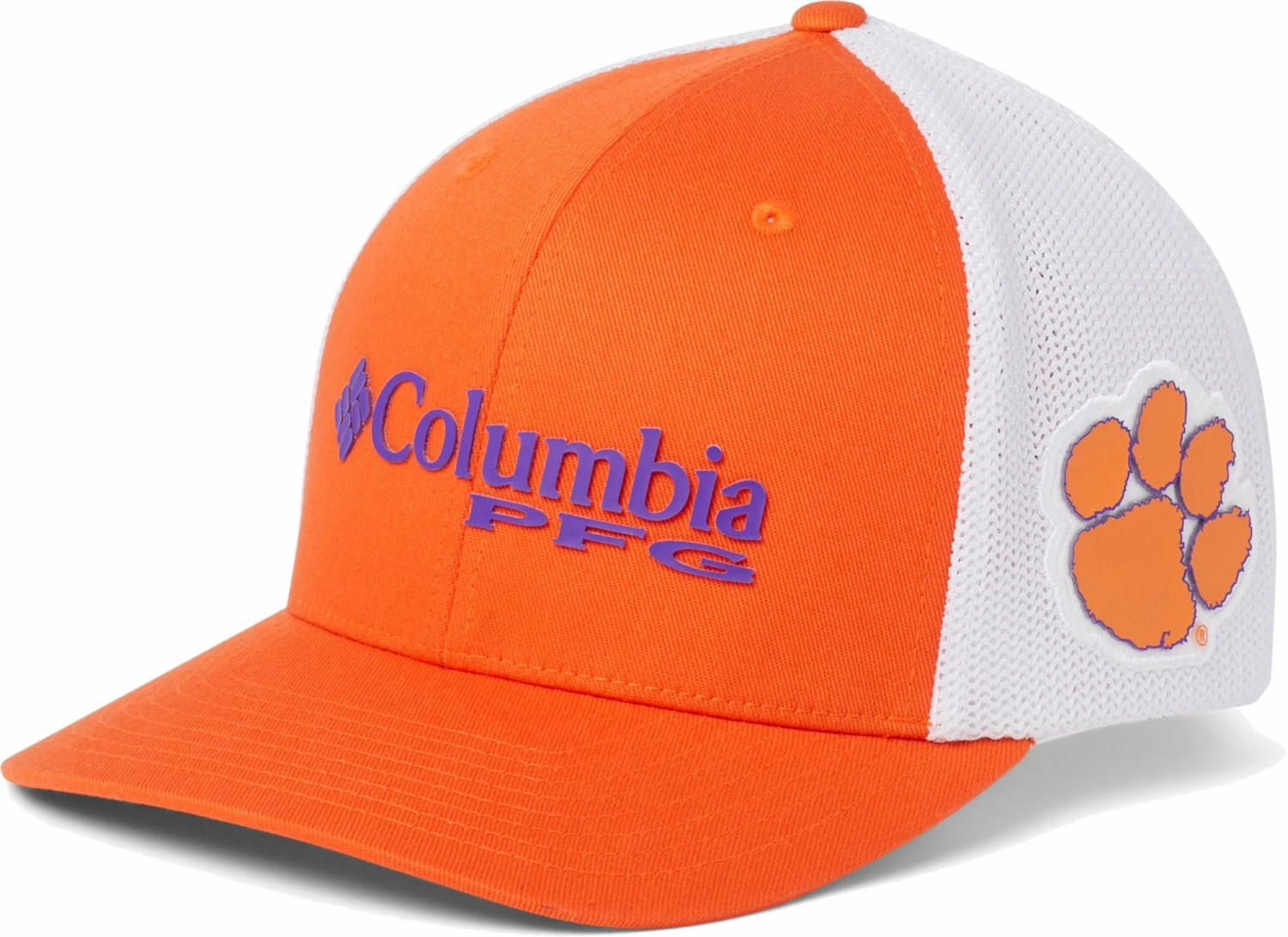Deals β€οΈ Columbia Men's Clemson Tigers Orange PFG Mesh Fitted Hat π