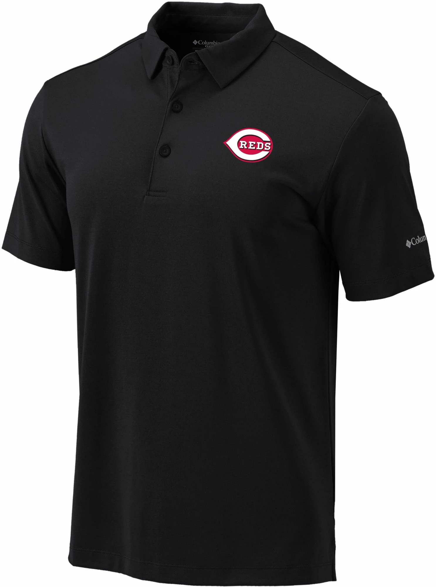 Budget π― Columbia Men's Cincinnati Reds Black Drive Performance Polo π