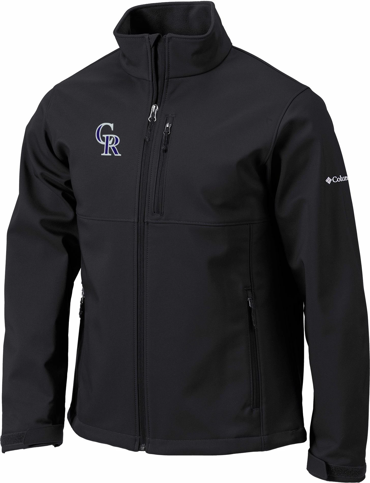 New β Columbia Men's Colorado Rockies Black Ascender Full-Zip Jacket β