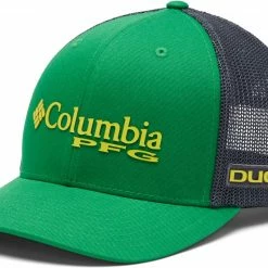New 👏 Columbia Men's Oregon Ducks Green PFG Mesh Fitted Hat 🔥