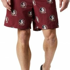 Best Sale 😀 Columbia Men's Florida State Seminoles Cabernet Backcast Performance Shorts 🎁