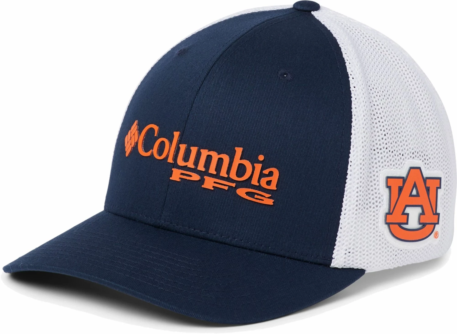 Outlet β¨ Columbia Men's Auburn Tigers Blue PFG Mesh Fitted Hat π
