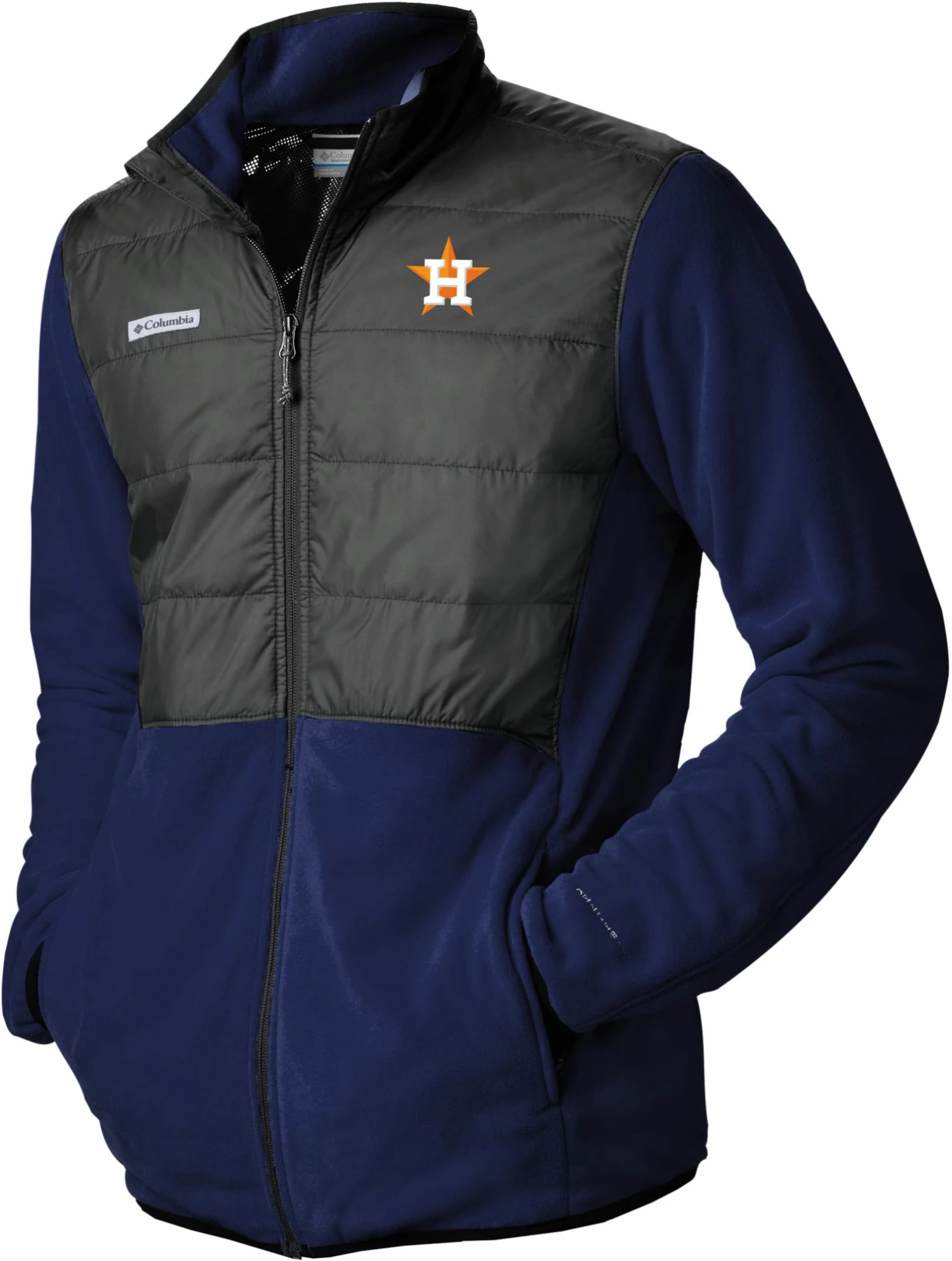 Brand new π Columbia Men's Houston Astros Navy Full-Zip Fleece Jacket π