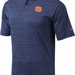 Buy 🛒 Columbia Men's Auburn Tigers Blue Omni-Wick Set Performance Polo ⌛