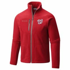 Best Sale 🌟 Columbia Men's Washington Nationals Red Fast Trek II Jacket 🥰