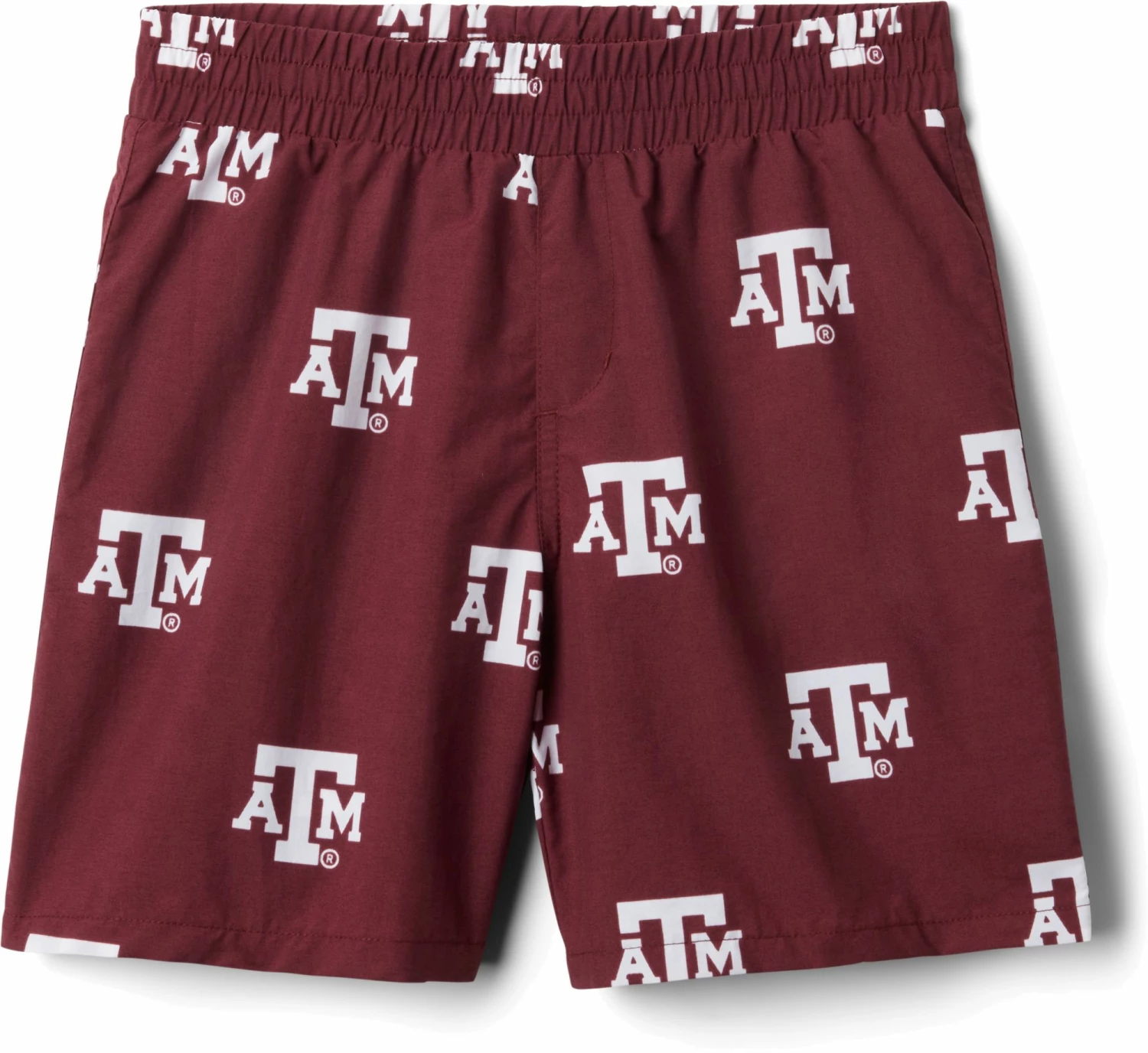 New π₯ Columbia Youth Texas A&M Aggies Backcast Printed Performance Maroon Shorts For Boys' β¨