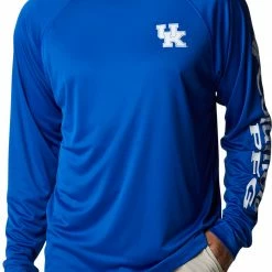 New ⭐ Columbia Men's Kentucky Wildcats Blue Terminal Tackle Long Sleeve T-Shirt ⭐
