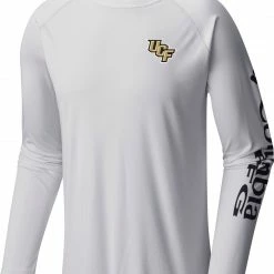 Deals 🤩 Columbia Men's UCF Knights White Terminal Tackle Long Sleeve T-Shirt 🎁