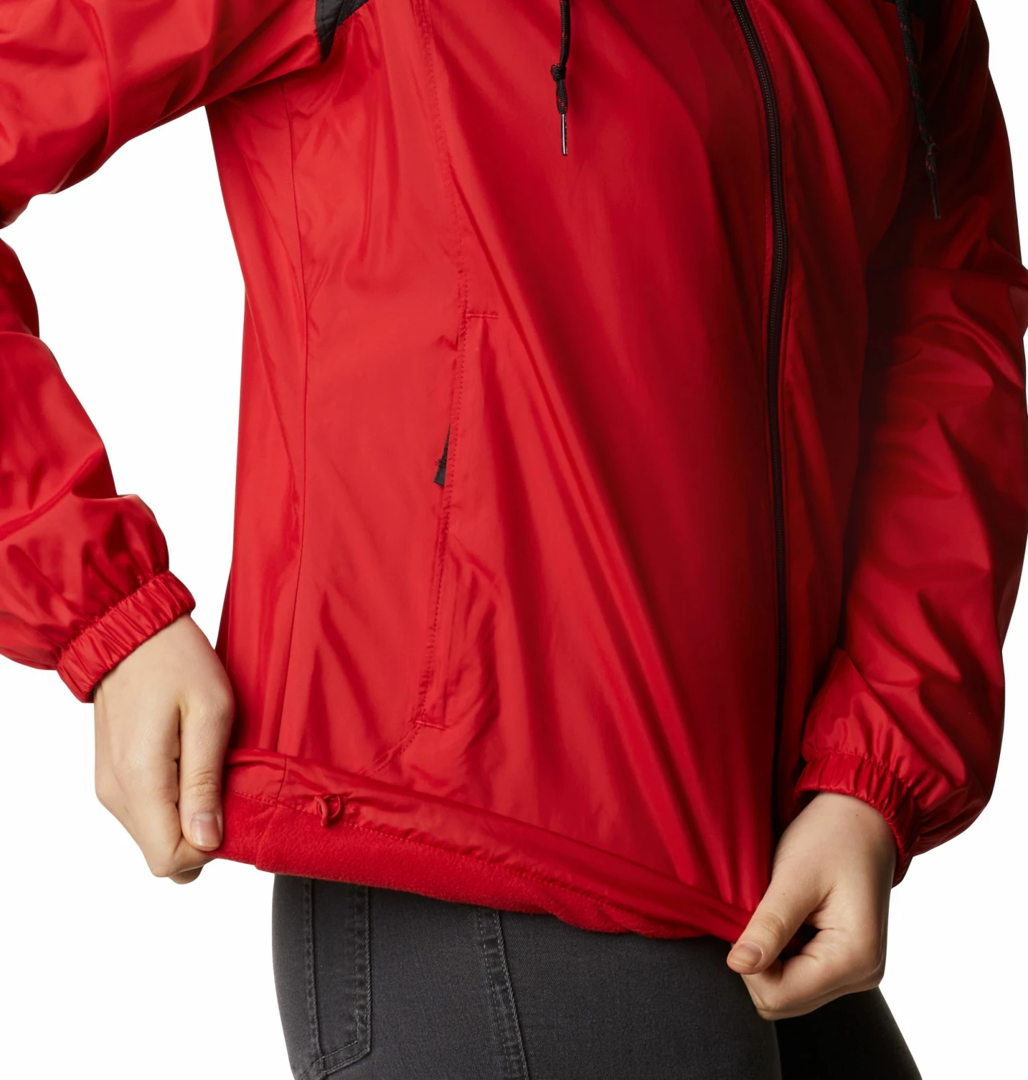 Promo βοΈ Columbia π© Women's Wisconsin Badgers Red/Black Flash Forward Lined Jacket βοΈ - Image 4