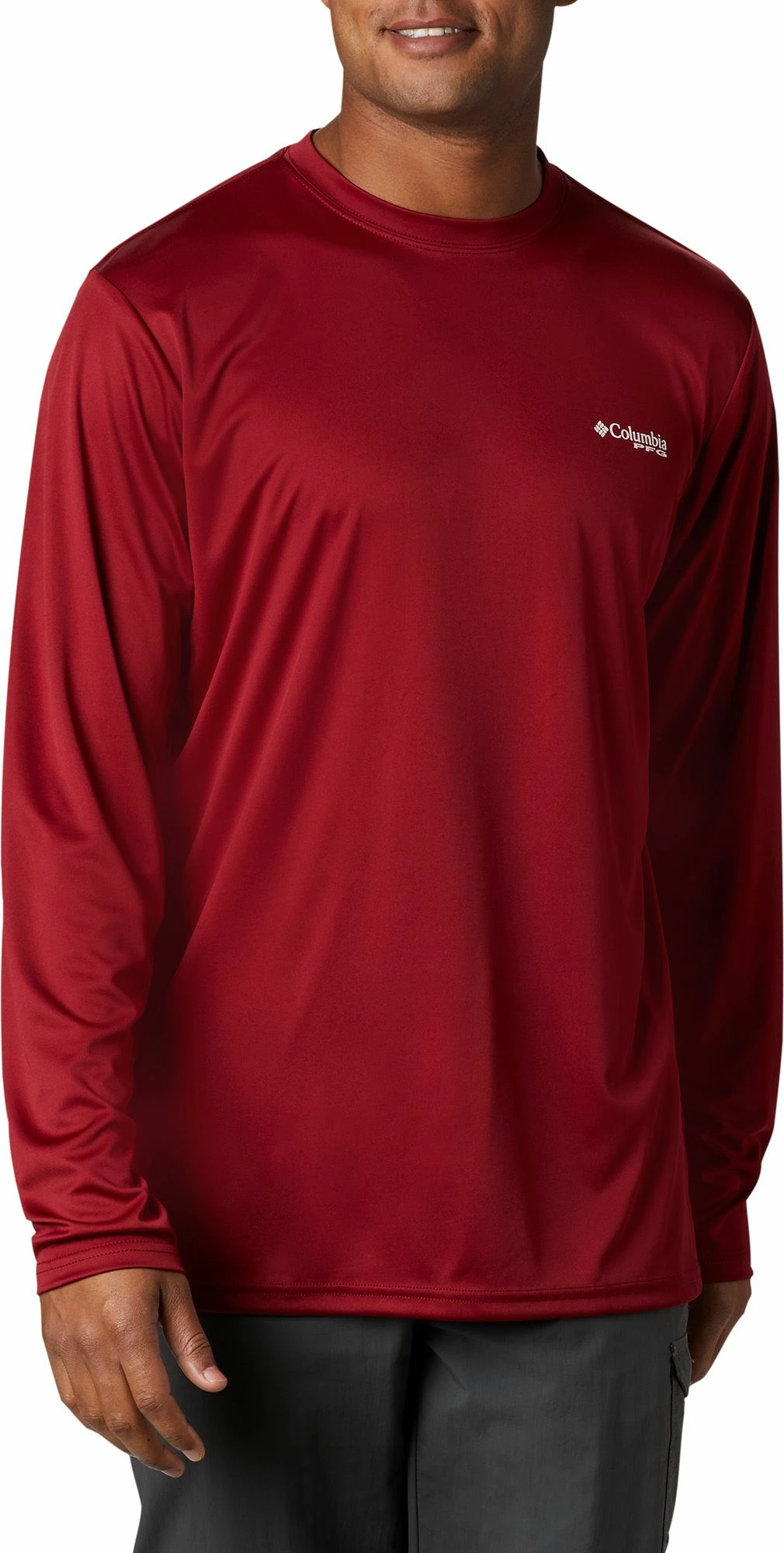 Buy π Columbia Men's Terminal Tackle PFG Destination Long Sleeve π Shirt Red Spark/usa π - Image 2