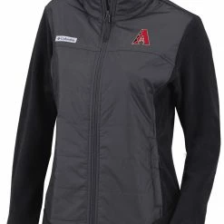Wholesale 😍 Columbia 👩 Women's Arizona Diamondbacks Black Full-Zip Fleece Jacket 🛒