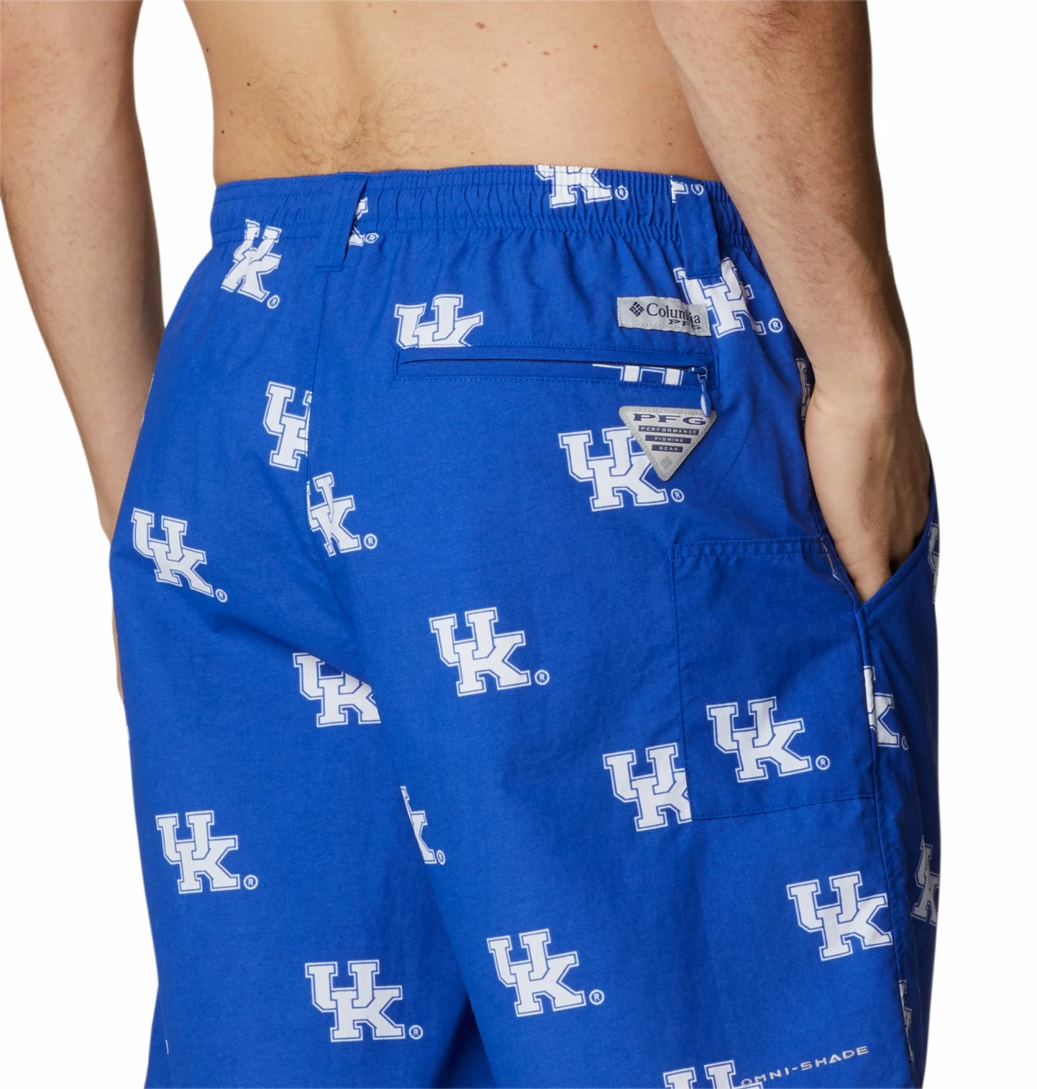 Wholesale π€© Columbia Men's Kentucky Wildcats Royal Blue Backcast Performance Shorts β - Image 2