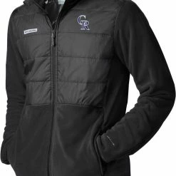 Top 10 🤩 Columbia Men's Colorado Rockies Black Full-Zip Fleece Jacket 👏