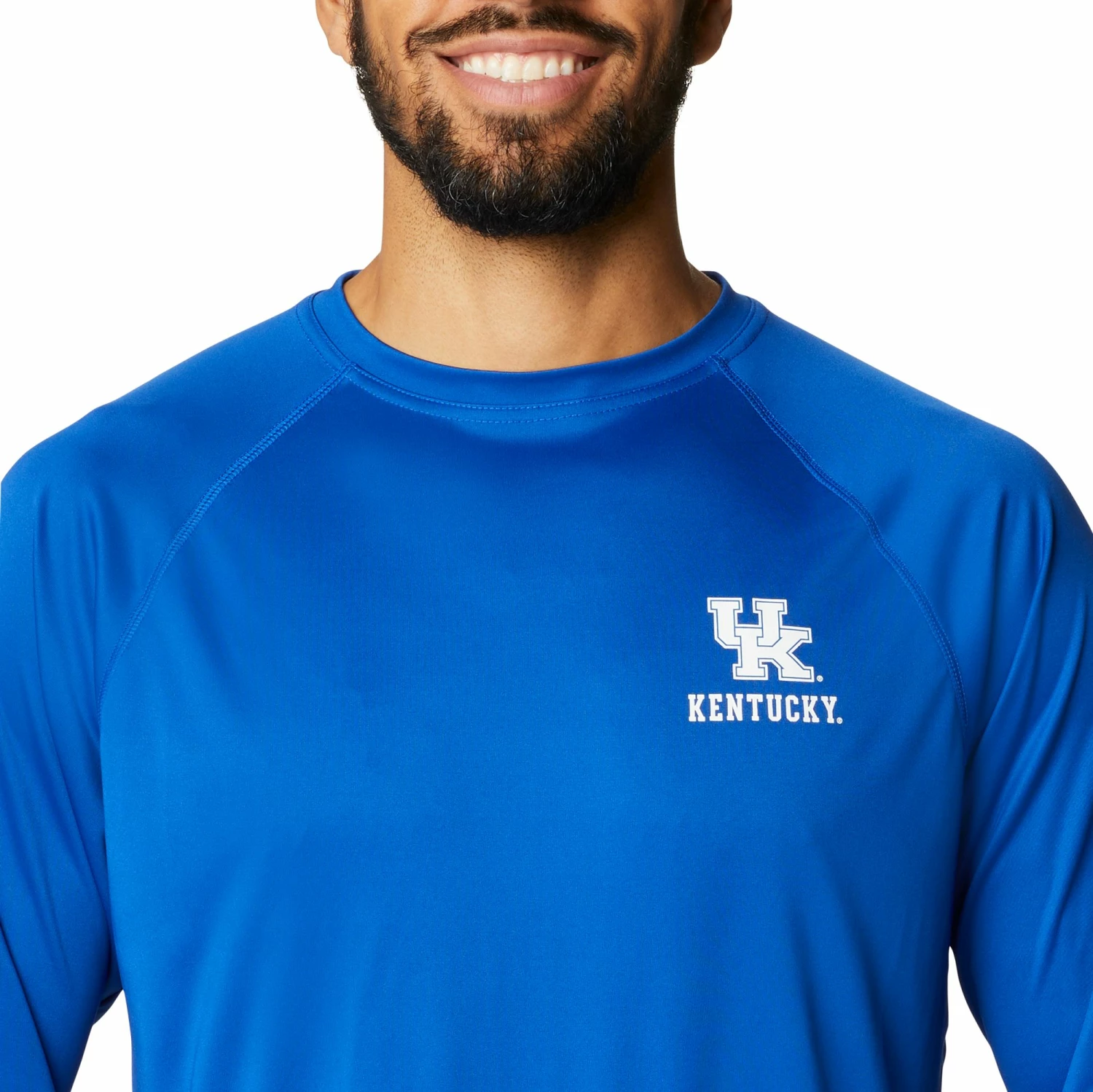 Promo π Columbia Men's Kentucky Wildcats Blue Terminal Tackle Long Sleeve T-Shirt π - Image 4