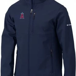Promo ⭐ Columbia Men's Los Angeles Angels Navy Ascender Full-Zip Jacket 🧨