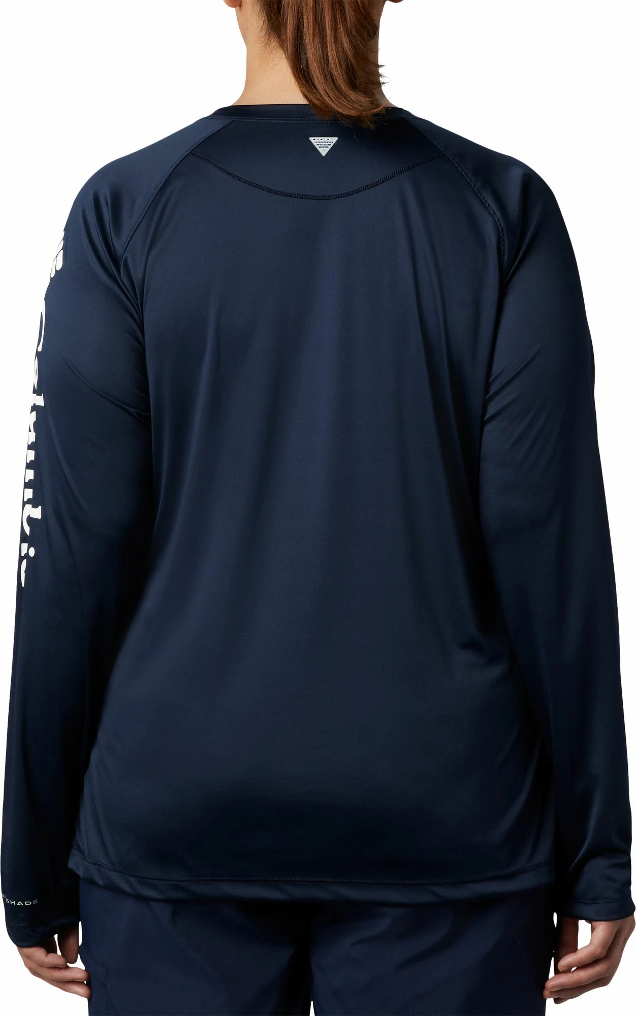 Deals π Columbia π© Women's Plus Size PFG Tidal Tee Long Sleeve π Shirt Tiki Pink/white Logo π€© - Image 2