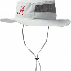Promo ❤️ Columbia Men's Alabama Crimson Tide Grey Bora Bora Booney Hat 🎉