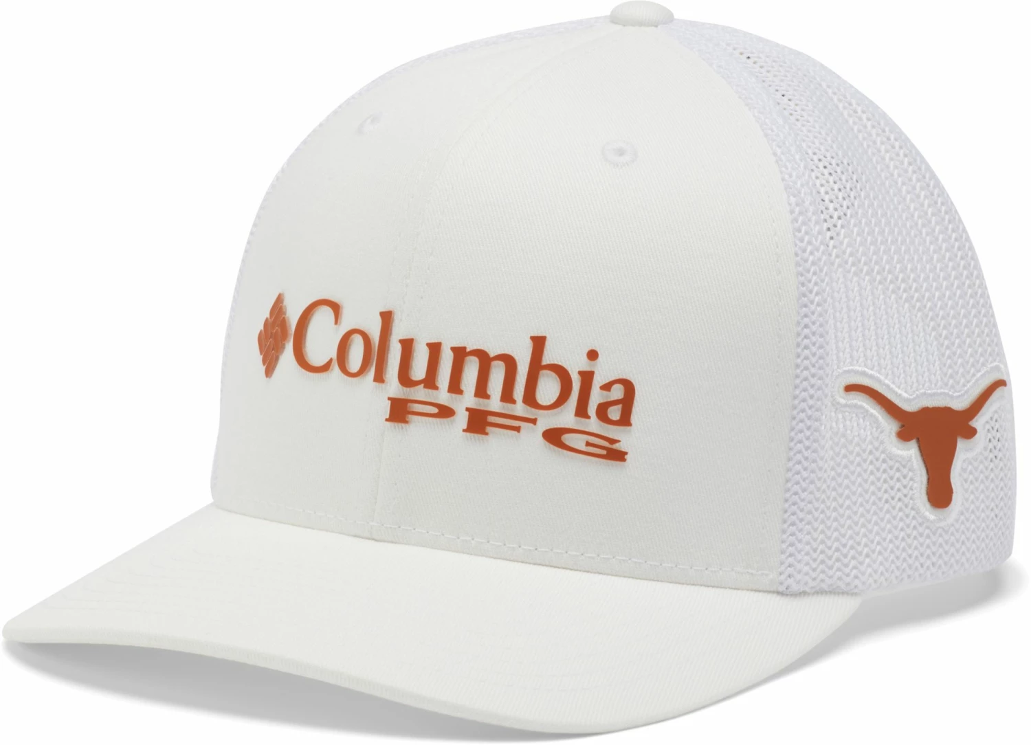 Flash Sale π Columbia Men's Texas Longhorns PFG Mesh Adjustable White Trucker Hat β¨