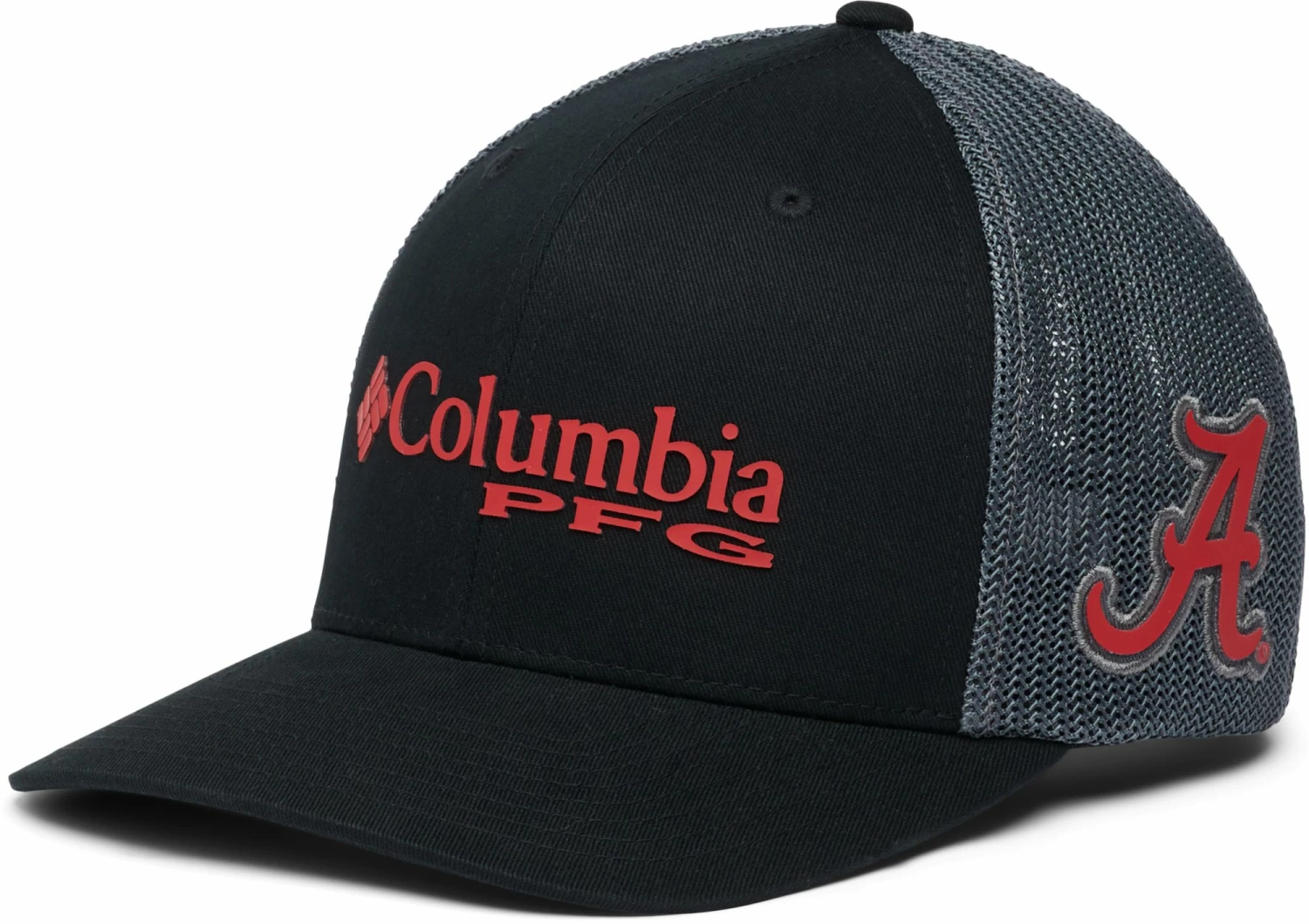Best Sale π Columbia Men's Alabama Crimson Tide PFG Mesh Fitted Black Hat β