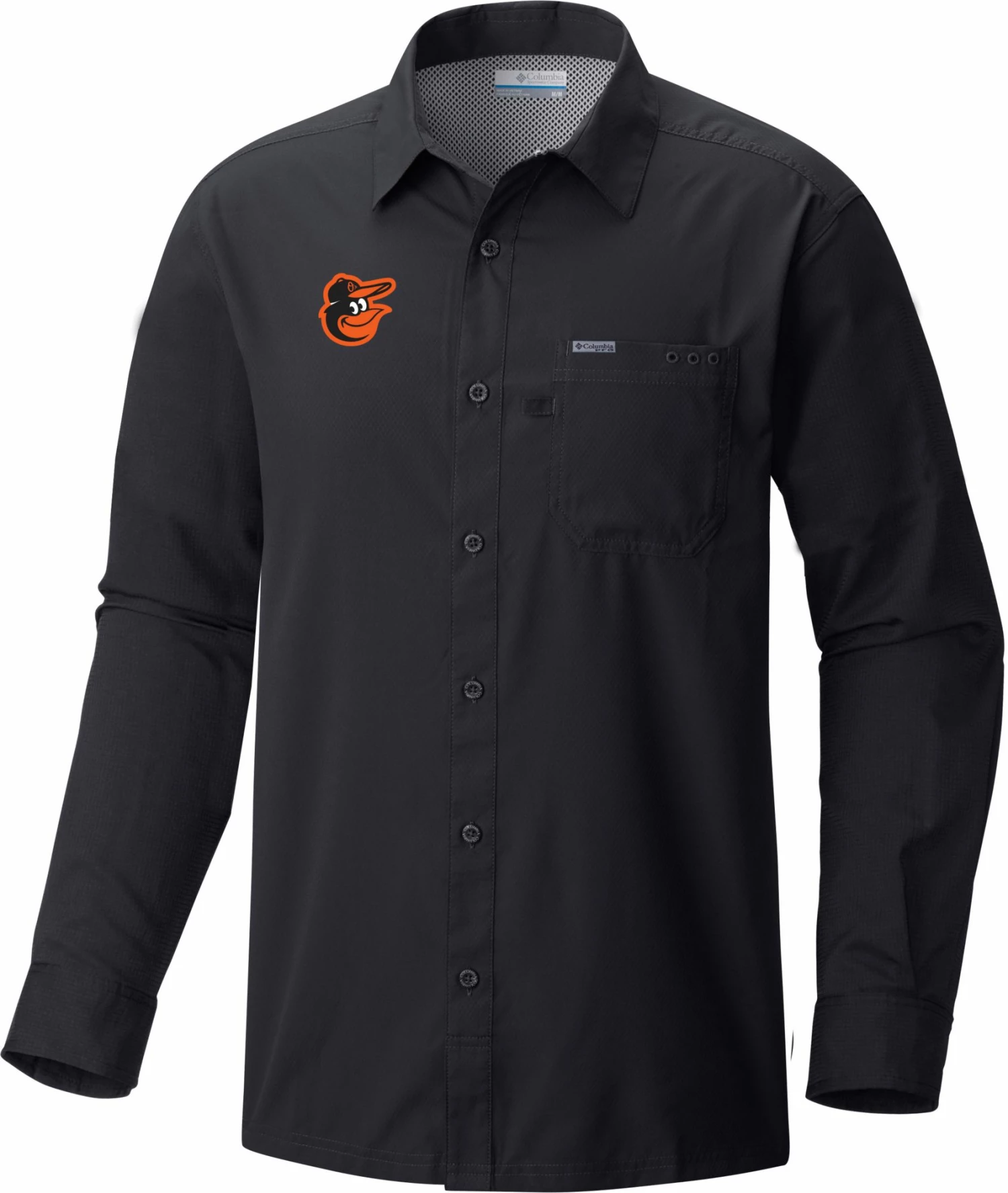 Deals π₯° Columbia Men's Baltimore Orioles Black Slack Tide Long Sleeve T-Shirt βοΈ