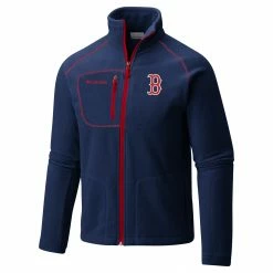 Best deal ⭐ Columbia Men's Boston Red Sox Navy Fast Trek II Jacket 🧨