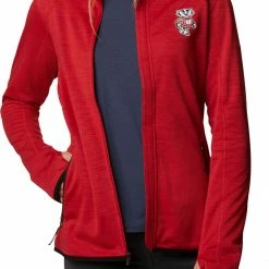 Brand new π Columbia π© Women's Wisconsin Badgers Red Darling Days Full-Zip Hoodie π