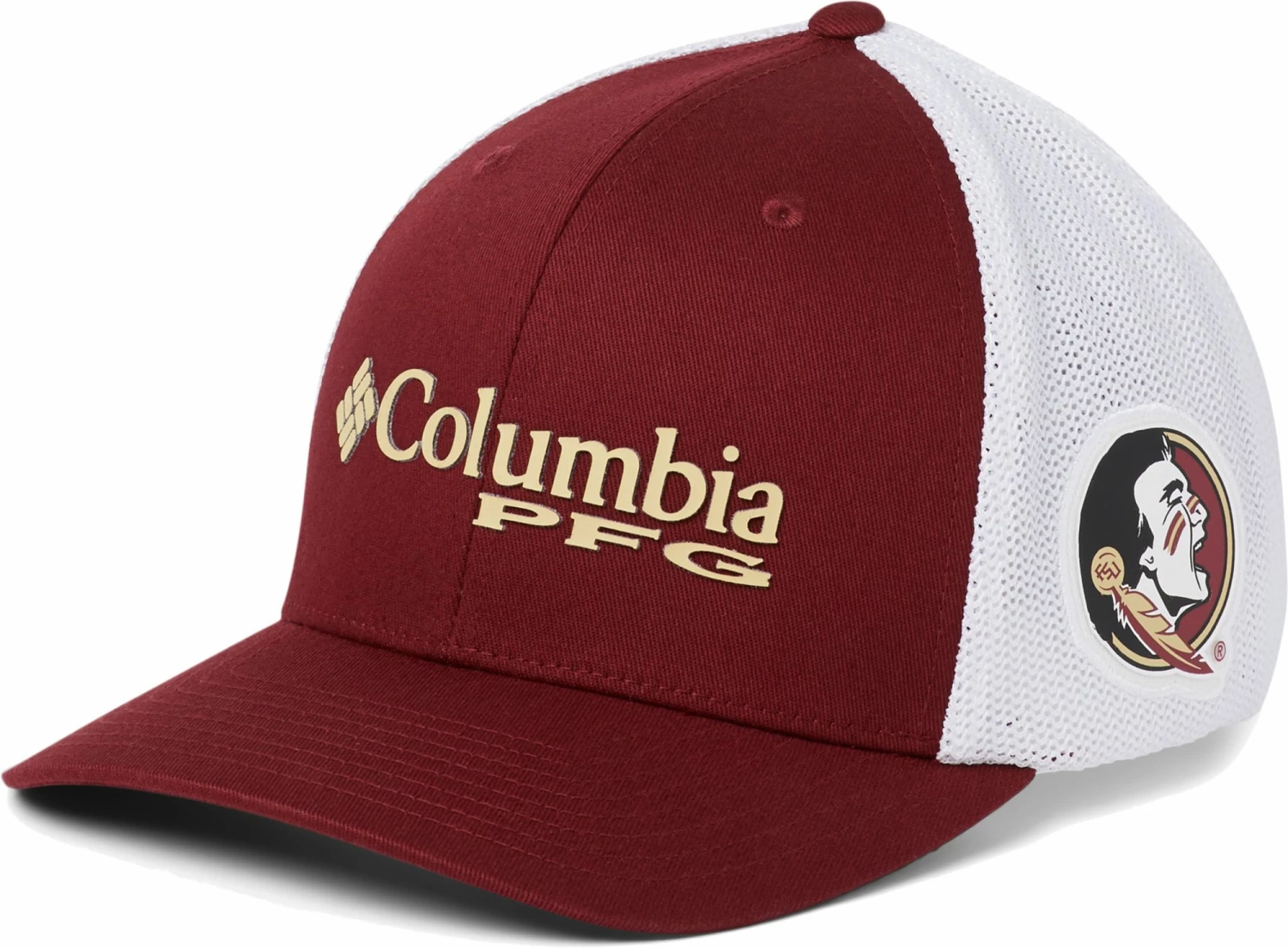 Coupon βοΈ Columbia Men's Florida State Seminoles Garnet PFG Mesh Fitted Hat π§¨