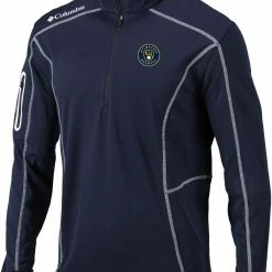 Best reviews of 💯 Columbia Men's Milwaukee Brewers Navy Shotgun Quarter-Zip 👚 Shirt 🌟