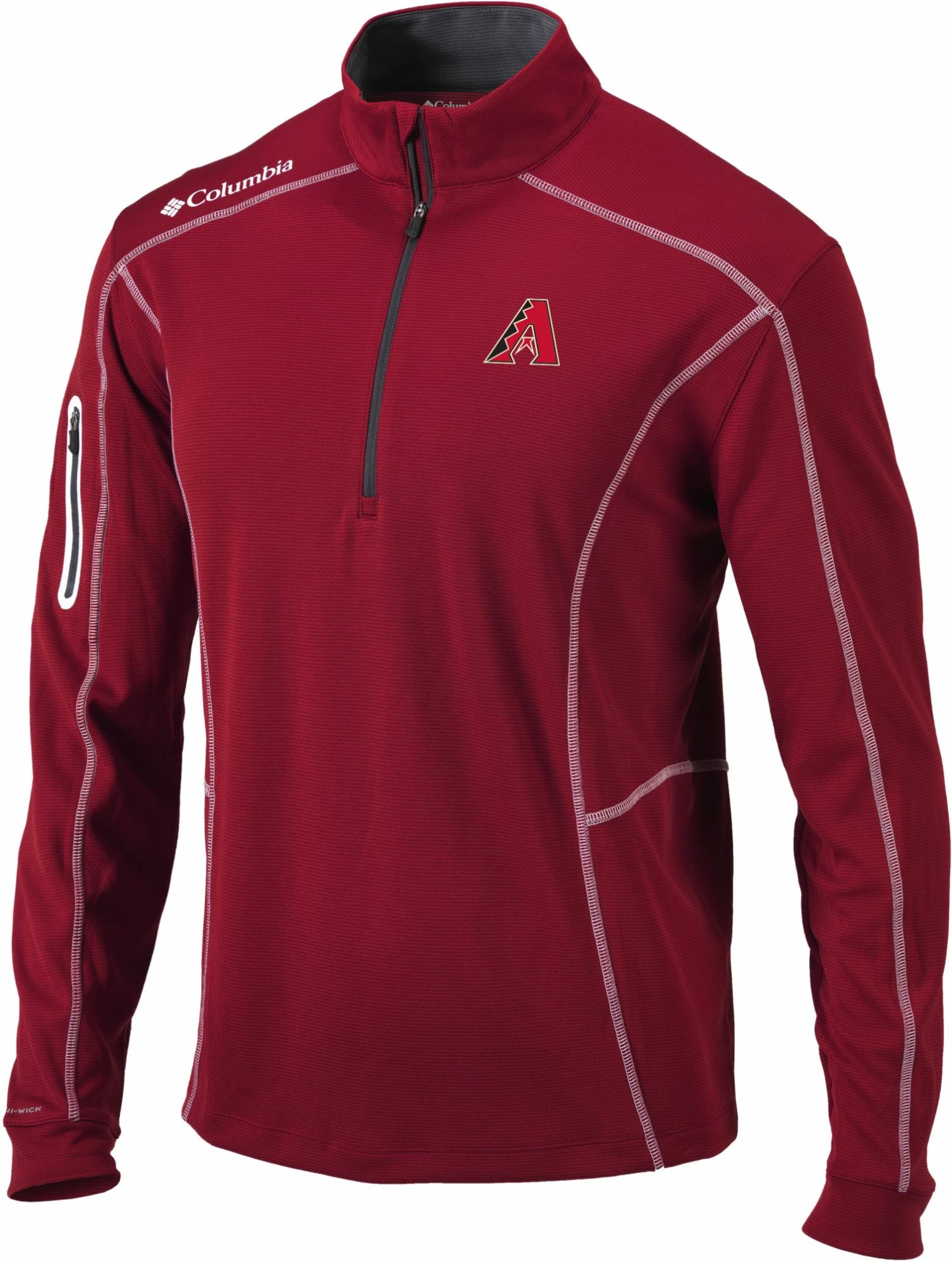 Top 10 π Columbia Men's Arizona Diamondbacks Red Shotgun Quarter-Zip π Shirt π₯°