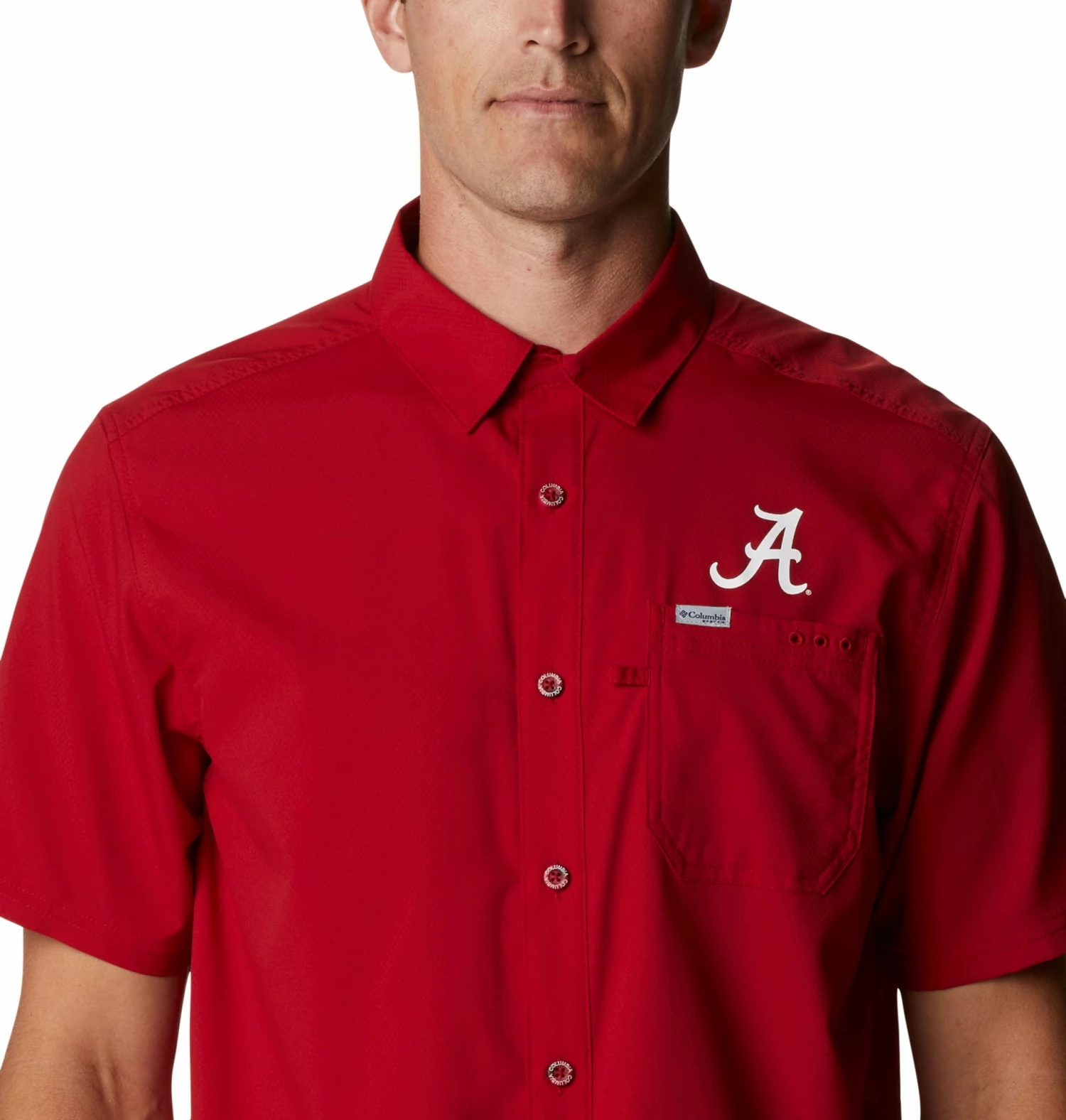 Flash Sale β Columbia Men's Alabama Crimson Tide Crimson Slack Tide Button-Down π Shirt βοΈ - Image 3